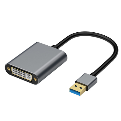 comprare 60Hz USB 3.0 Graphics HUB Adapter per USB-A/M a DVI/F Risoluzione video 1080p fabbricazione online