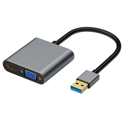購入 USB 3.0 グラフィックハブ アダプター USB 2 In 1 HDMI VGA 1080p ビデオ解像度 オンライン製造