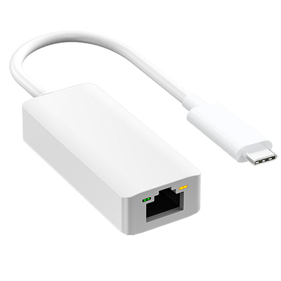 Buy USB C To Lan Gigabit Adapter For Phone Laptop Plastic ABS White Color online manufacture