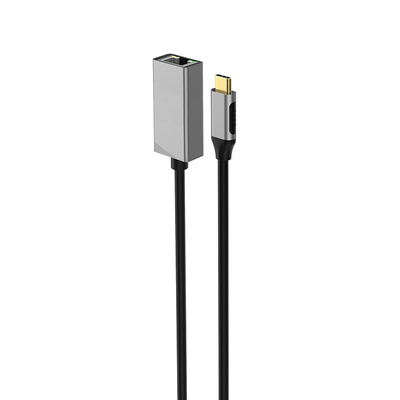 خرید USB C به LAN گگابیت آداپتور برای تلفن لپ تاپ پلاستیک ABS رنگ سفید تولید آنلاین