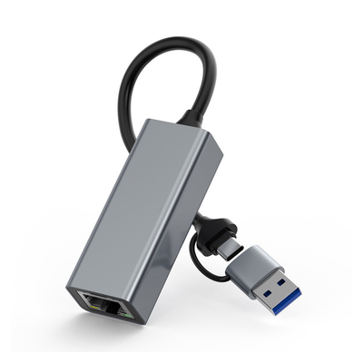 주문 듀얼 포트 USB3.0 타입 A 및 타입 C 기가비트 이더넷 어댑터 온라인 제품