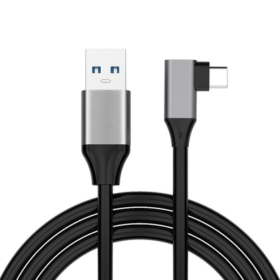 comprar 1M 2M 3M USB3.2 Gen1 Cable de carga USB C de 90 grados Cable de carga de USB A de hombre a hombre 1 metro fabricación en línea