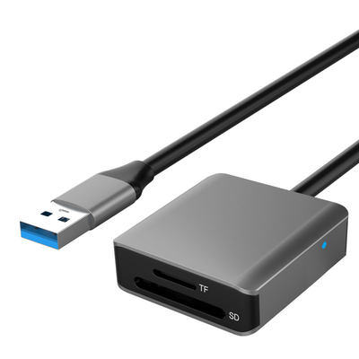 kupować USB3.2 Typ A Gen 1 2 w 1 Czytnik kart z 20 cm USB A kablem rozszerzającym produkcja online