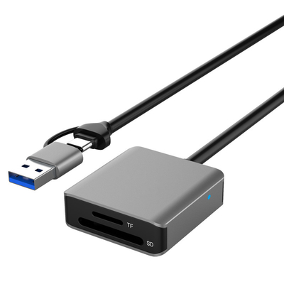 Buy USB 3.0 And USB Type C OTG Card Reader With 20CM USB A Extension Cable online manufacture