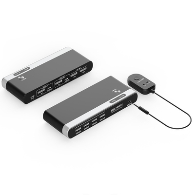 Αγορά Διακόπτης KVM USB C Διπλής Οθόνης DisplayPort με 4 Θύρες USB 2.0 HUB διαδικτυακή κατασκευή