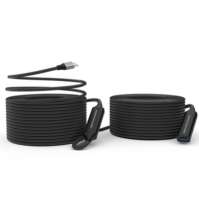 comprar Cable de extensión USB 3.0 activo de 10 metros con dos amplificadores de señal Fabricación en línea