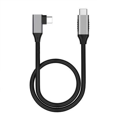 Buy 90 Degree USB3.2 Gen2 Cable Type C Male To Male Cable For IPhone Charging Video Extender online manufacture