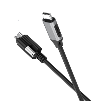 Buy 1m 2m 3m 5m USB C To USB C 20Gbps Cable With Lock Screw Design 5m For Conference System online manufacture
